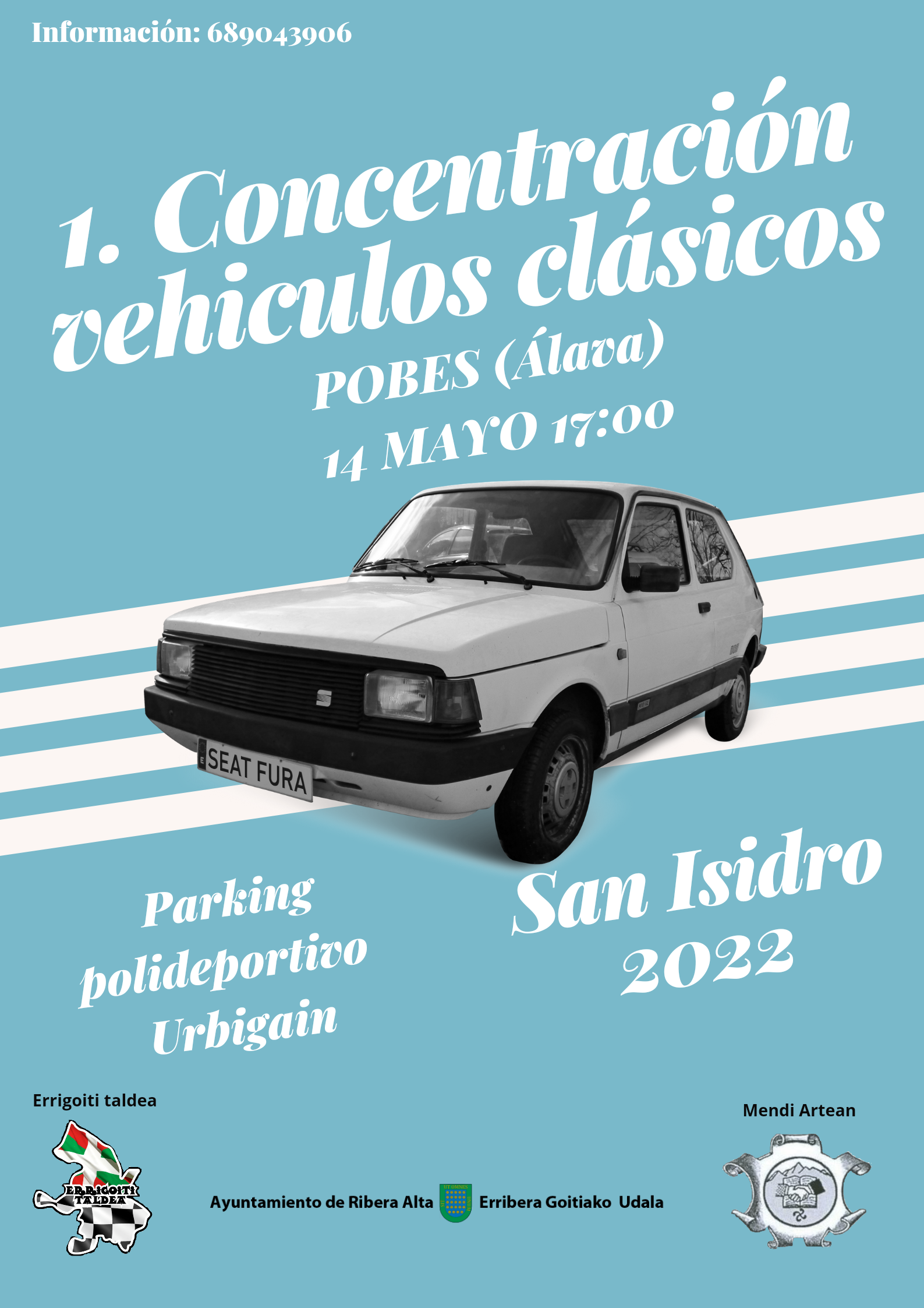 Primera concentración vehículos clásicos en Pobes, sábado 14 de mayo a las 17:00h – SAN ISIDRO 2022-